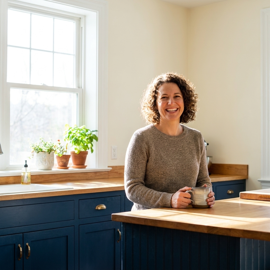 Coordinating Kitchen Cabinet and Wall Paint Colors