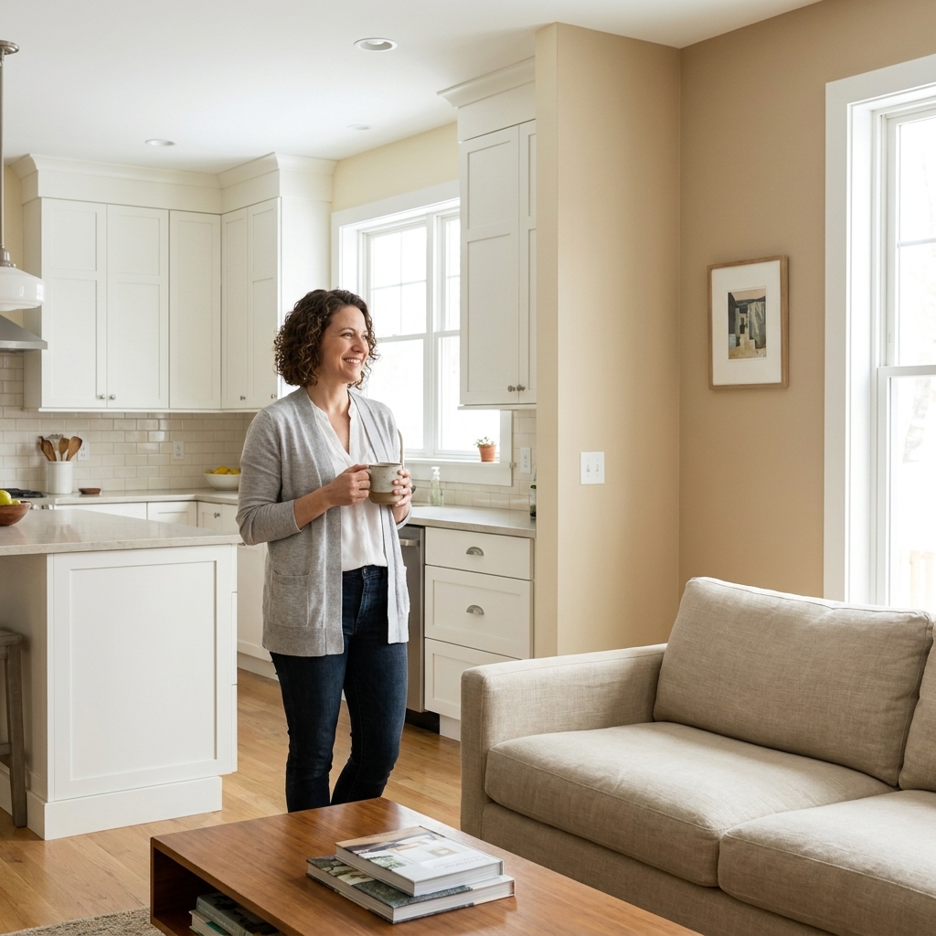 Cohesive Paint Colors for Open Concept Kitchens and Living Rooms