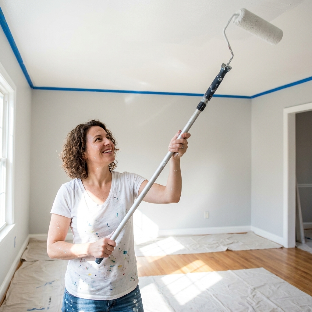 Paint Order: Ceiling, Trim, Then Walls