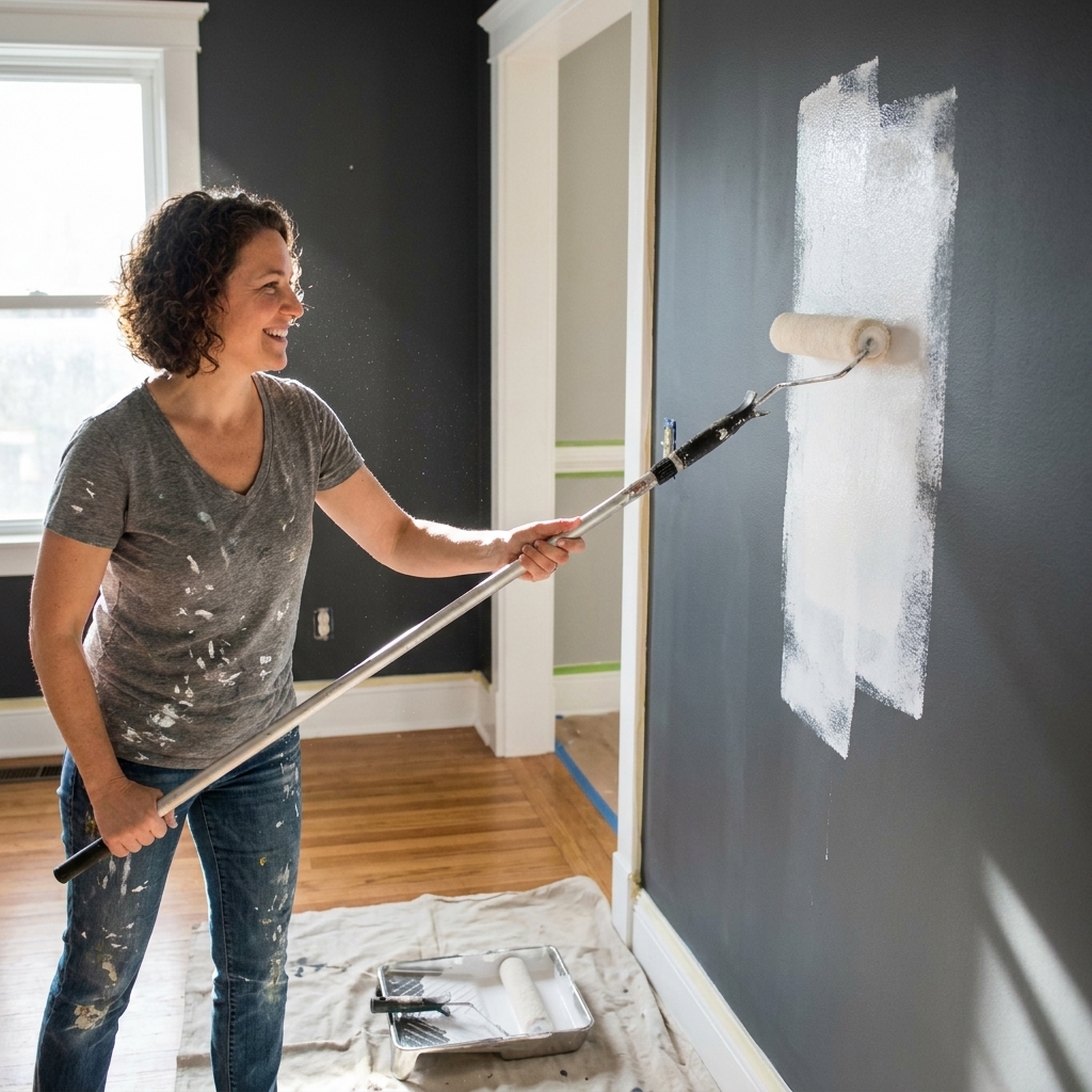 Painting Over Dark Walls With Light Paint