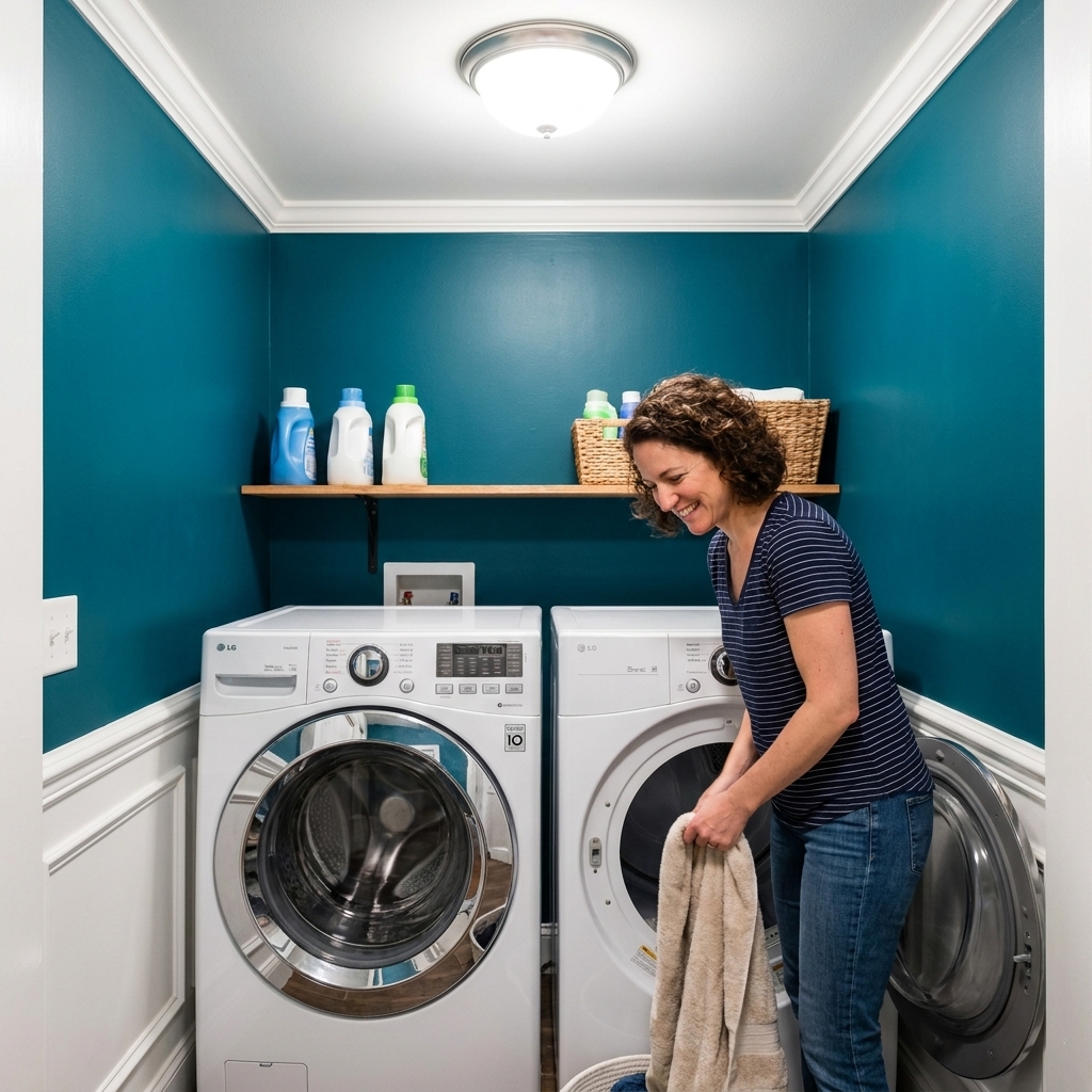 Bold Laundry Room Paint Colors